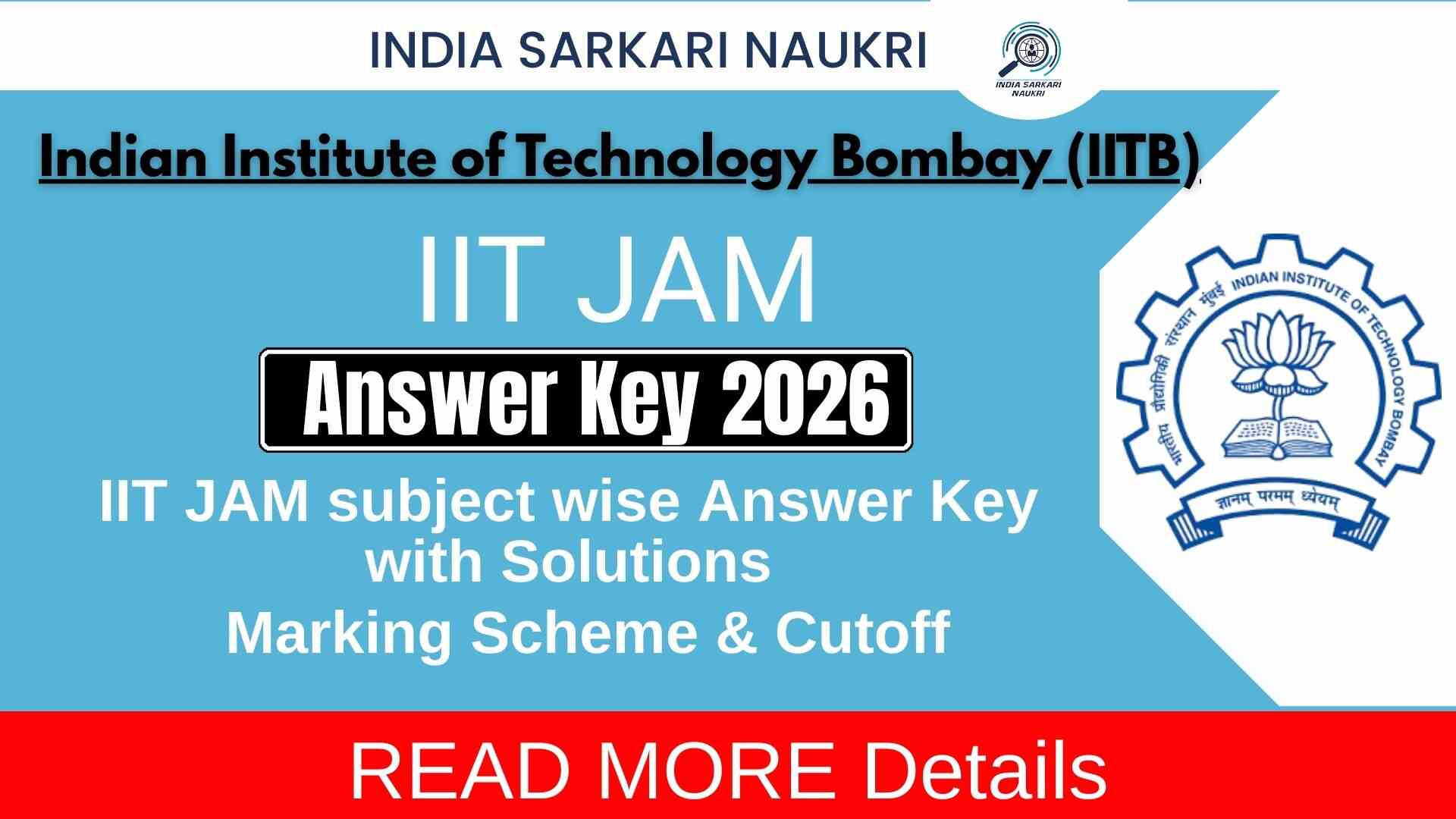 IIT JAM Answer Key 2026: Released  